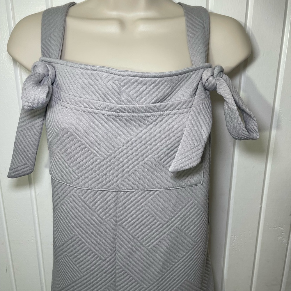 Gray Textured Design Jumpsuit with adjustable straps | Medium
